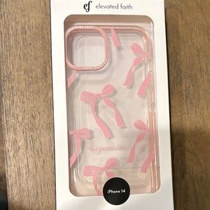 Elevated Faith Pink Ribbon iPhone 14 Case